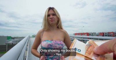 Cute blonde gets fucked for cash and filmed in sexy POV - alphaporno.com