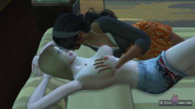 Geek Girl Takes Control When She Has Lesbian Sex - Sexual Hot Animations - videohdzog.com