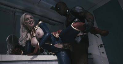 Erotic role play with true porno makes busty blonde beauty come first - alphaporno.com