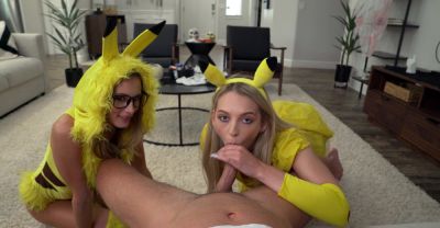 Seth Gamble - Three cute babies in a hot ffm threesome with Seth Gamble - alphaporno.com