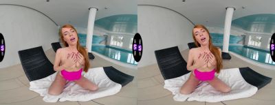 Holly Molly - Redhead beauty Holly Molly enjoys solo play by the pool in hd - alphaporno.com