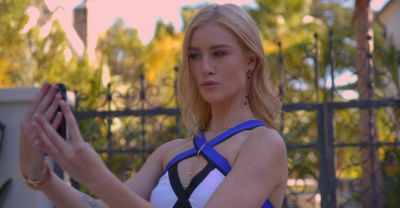 Skinny teen Mazzy Grace rides cock in doggy style on the bed - alphaporno.com