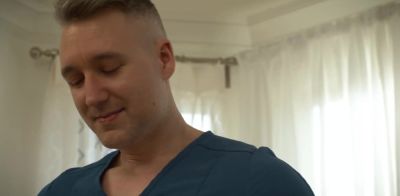 Tattooed Stud Pleases Blonde Shemale - ah-me.com