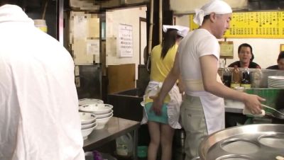 Hot Ramen Shop Threesome with Hairy Japanese Girl Asuka Mimi - porntry.com - Japan