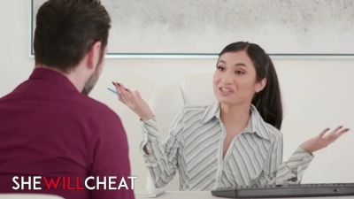 Avery Black - Avery Black In Petite Babe Enjoys Passionate Office Sex With Her New Customer - videohdzog.com
