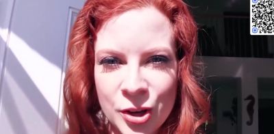 A thick titted redhead performs a blowage in this virtual fucky-fucky preview with gigantic tits - ah-me.com