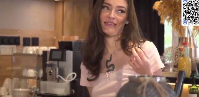 Tattooed Man Watches Young Woman Lift Her Shirt - ah-me.com