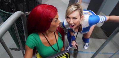 Adira Allure - Two security officer fucked by soccer fans - ah-me.com