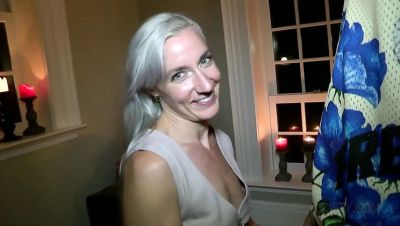 Blonde MILF Amateur Slut Gets Hardcore Creampie From Massive Cock - xxxfiles.com - Britain