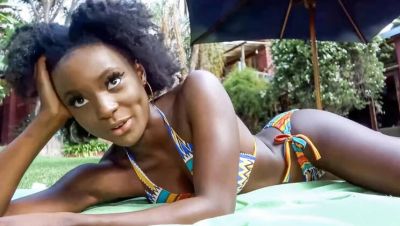 Steven Hard - Cute Ebony Girl Sloppy Blowjob on Big White Dick Outside Then Hard Fuck - porntry.com - Britain
