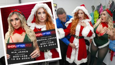 Sophia Locke - Jack Vegas - Mia James, Jack Vegas And Sophia Locke - Case No. 8001438 - Ho Ho Holiday Thieves - videomanysex.com