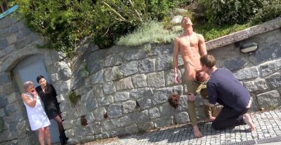 Bianca - Bella Lil and Bianca caught for street threesome - alphaporno.com