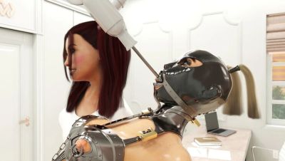 Cute Teen Dentist Bondage: 3D BDSM Fetish with Latex & Metal - porntry.com