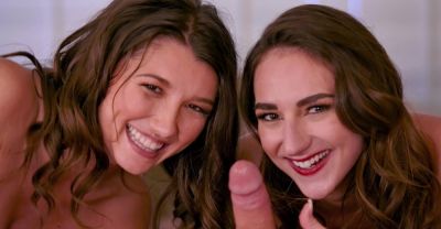 Clarke and slim Maya join curvy Andi for a steamy FFM threesome in HD - alphaporno.com