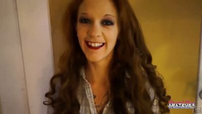 Big Tit Redhead MILF Cassie Sloppy Blowjob and Hard Doggystyle Fuck - porntry.com