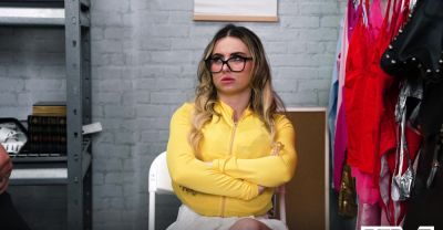 Sexy Aria & London take turns sucking dick in store - alphaporno.com