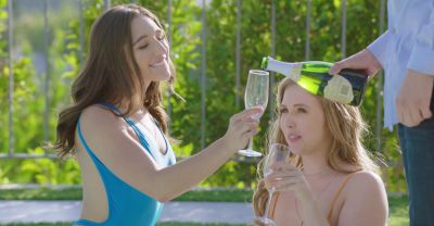 Lena Paul - Abella Danger & Lena Paul in a sizzling FFM threesome - alphaporno.com