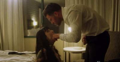 Brunettes Seth & Charlotte in hot missionary action at a steamy hotel room - alphaporno.com