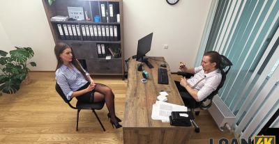 Shaven babe Olivia indulges Stanley's lust in their secret office tryst - alphaporno.com