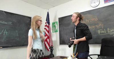 Hot for Teacher: Chad and Alexa's X-rated Classroom Lesson - alphaporno.com - Chad