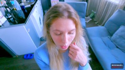 Blonde Russian girlfriend cheats on her man with his rough friend - yesvids.com - Russia