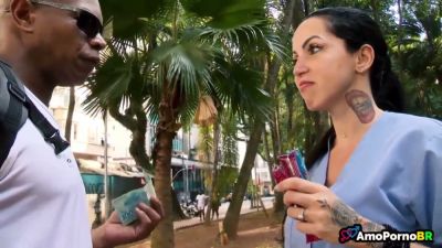 Curvy Brazilian in lingerie takes BBC deep from behind and on her knees - yesvids.com - Brazil