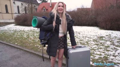 Blonde German public agent cheats with a stranger flaunting her curves - yesvids.com - Germany
