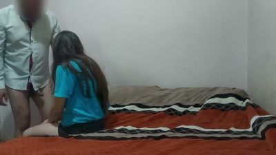 Pregnant college babysitter submits passionately in a dim bedroom - yesvids.com