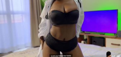 Big ass ebony doctor lets her perverted house patient touch her pussy and fuck her in his one room shack - inxxx.com