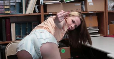 Alina's t*** titties bounce as Ryan pounds her from behind at the local shortie shop - alphaporno.com