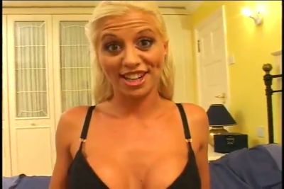 British blonde with enhanced curves teases solo before inviting her partner to join on camera - yesvids.com - Britain
