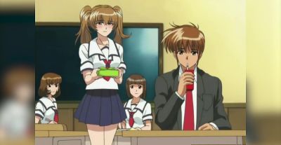 Big-boobed babe sucks cock in hentai scene - alphaporno.com