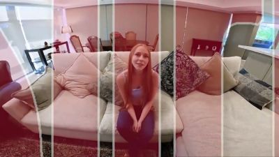 Redheaded beauty Aurora Fire takes a deep first anal with a massive black cock - yesvids.com