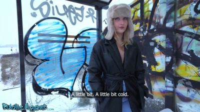 French college girl cheats with a public agent in snowy public encounters and intense indoor sessions - yesvids.com - France - Czech Republic