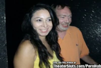 Young Asian beauty teased and shared by two men in a dimly lit lounge - yesvids.com