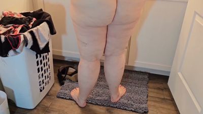 Dark-skinned man takes his lover from behind with hand gripping his lace-trimmed hip - yesvids.com