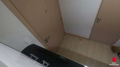 Pinay wife caught on hidden camera cheating with her neighbor in a tight corner room - yesvids.com