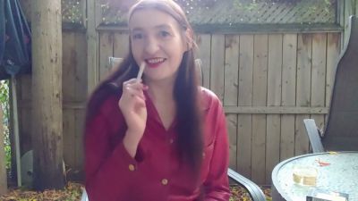 Mature brunette captivates with smoldering boot in candlelit garden shed - yesvids.com