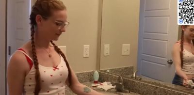 Young redhead gives a super-hot hj to her ex - ah-me.com