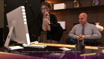 Curvy brunette stumbles into a steamy office threesome with her boss and a lab technician - yesvids.com