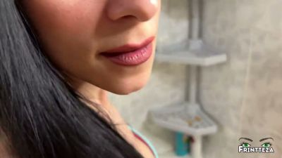 Oiled Ukrainian beauty takes creampie from behind in steamy bathroom - yesvids.com - Ukraine