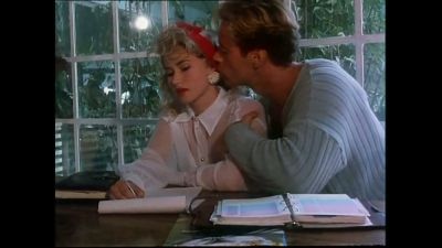 Blonde couple reenacts vintage American scenes with handjob and table sex - yesvids.com - Italy - Usa