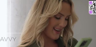 Nymph - Busty ash-blonde nymph gives her bulky dark-hued lover a deepthroat DT on the stairs - ah-me.com