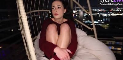 Busty teenager loves dark-hued sausage in blowjob - ah-me.com