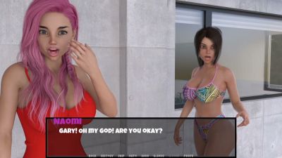 Voluptuous women with large breasts entice in vivid CGI scenes from pool to bathroom - yesvids.com