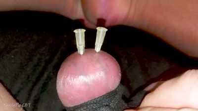Man pushes limits with extreme solo CBT using needles and cock tubes - yesvids.com - Germany