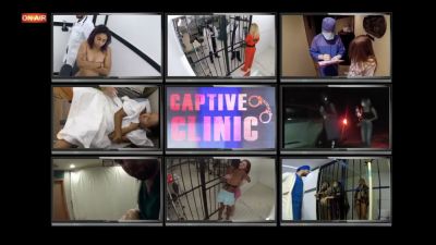 Behind the scenes on a medical-themed adult set before filming begins - yesvids.com - Usa