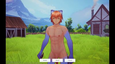 New - Anthropomorphic anime girls in a fantasy field engage in playful intimacy - yesvids.com