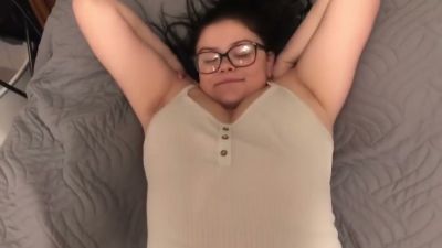 Black-haired girl with glasses takes it deep and gets filled inside - yesvids.com