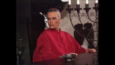 Blonde in vintage Italian gown submits to priest in candlelit stone chamber - yesvids.com - Italy